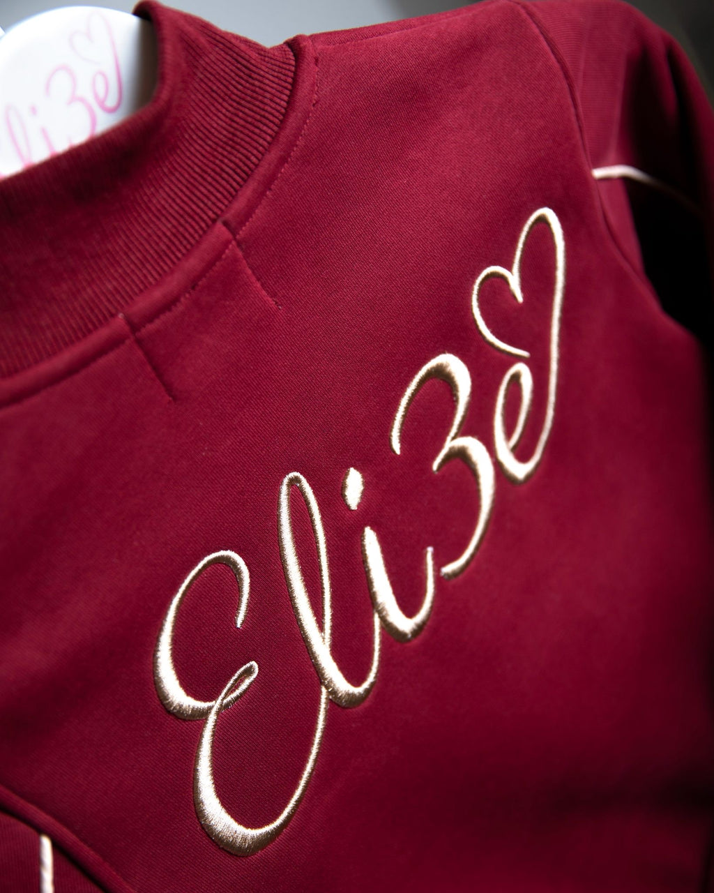 Eli3e Essentials Burgundy Quarter Zip Tracksuit