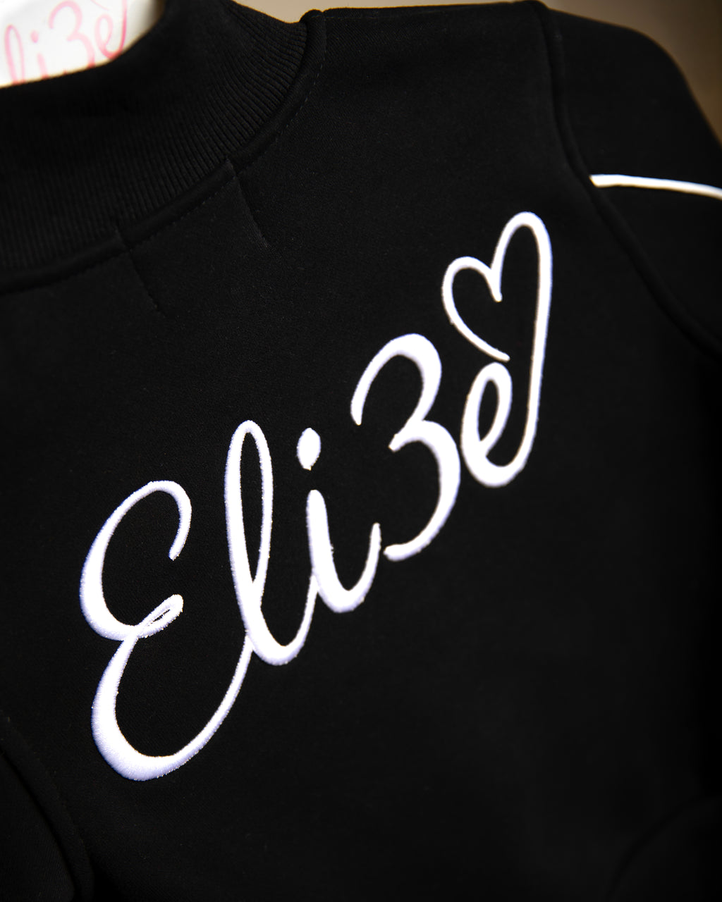 Eli3e Essentials Black Quarter Zip Tracksuit