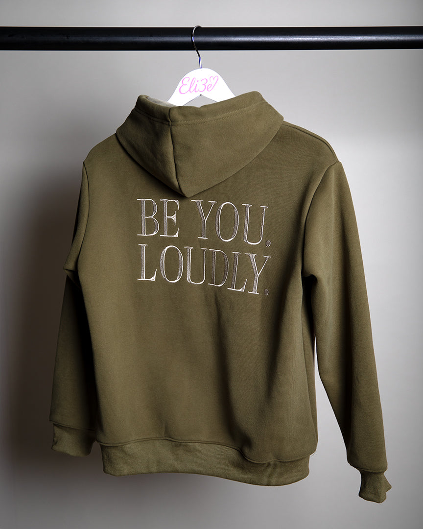 Eli3e Signature Hoodie - Khaki