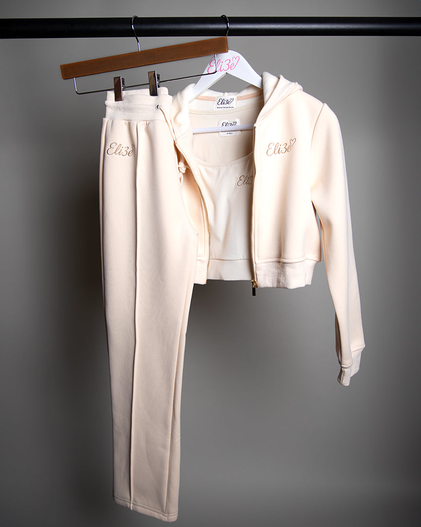 Eli3e Signature 3 Piece Tracksuit - Cream