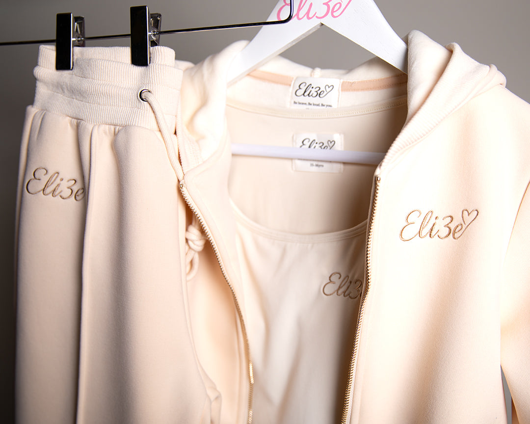 Eli3e Signature 3 Piece Tracksuit - Cream