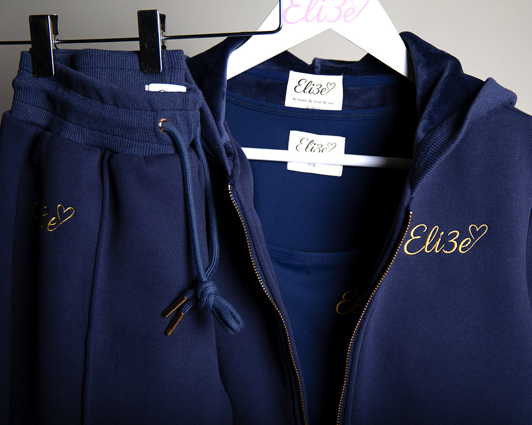 Eli3e Signature 3 Piece Tracksuit - Navy