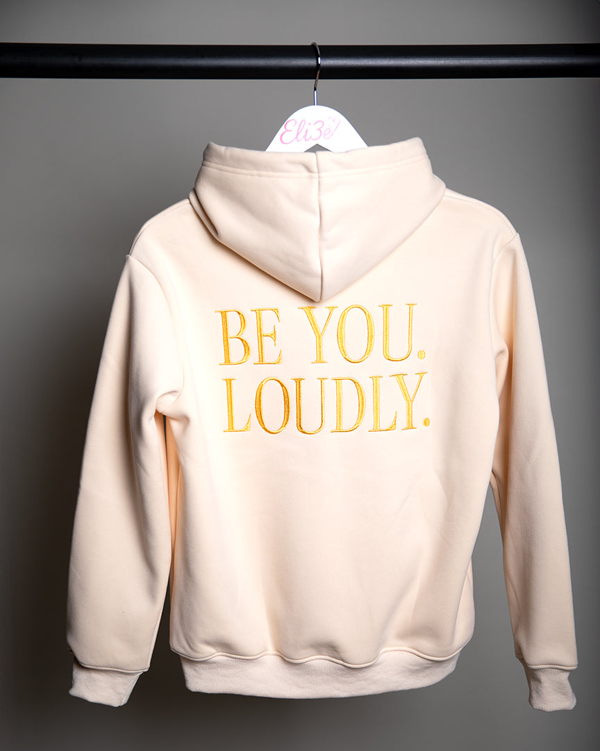 Eli3e Signature Hoodie - Cream