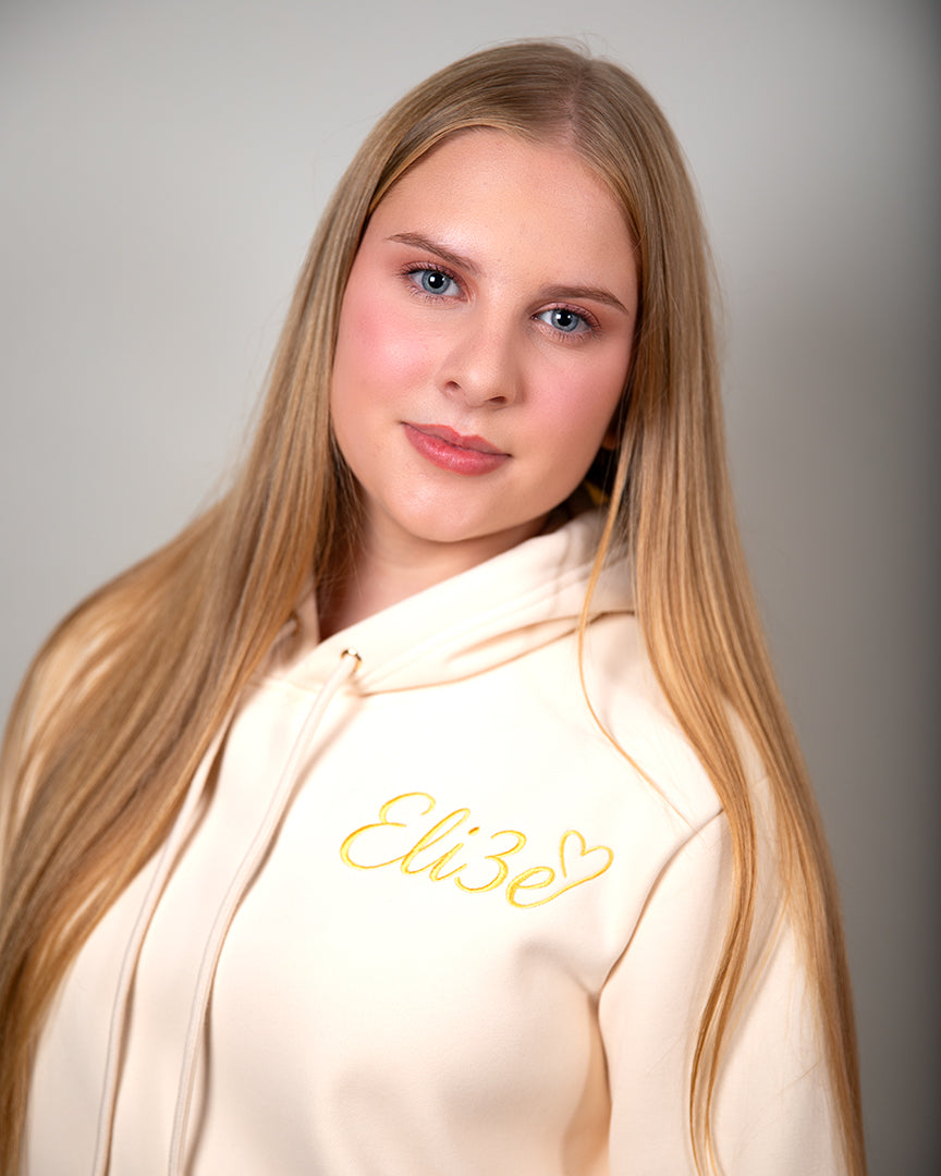 Eli3e Signature Hoodie - Cream