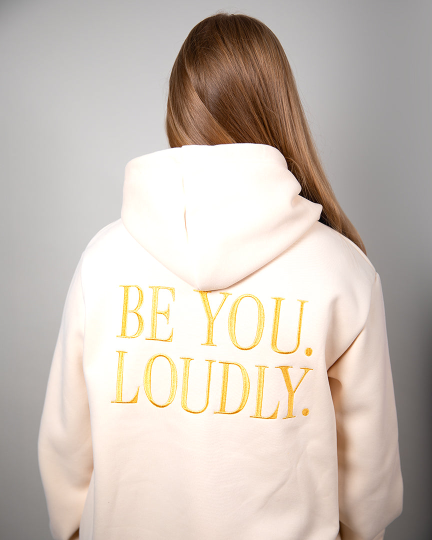 Eli3e Signature Hoodie - Cream